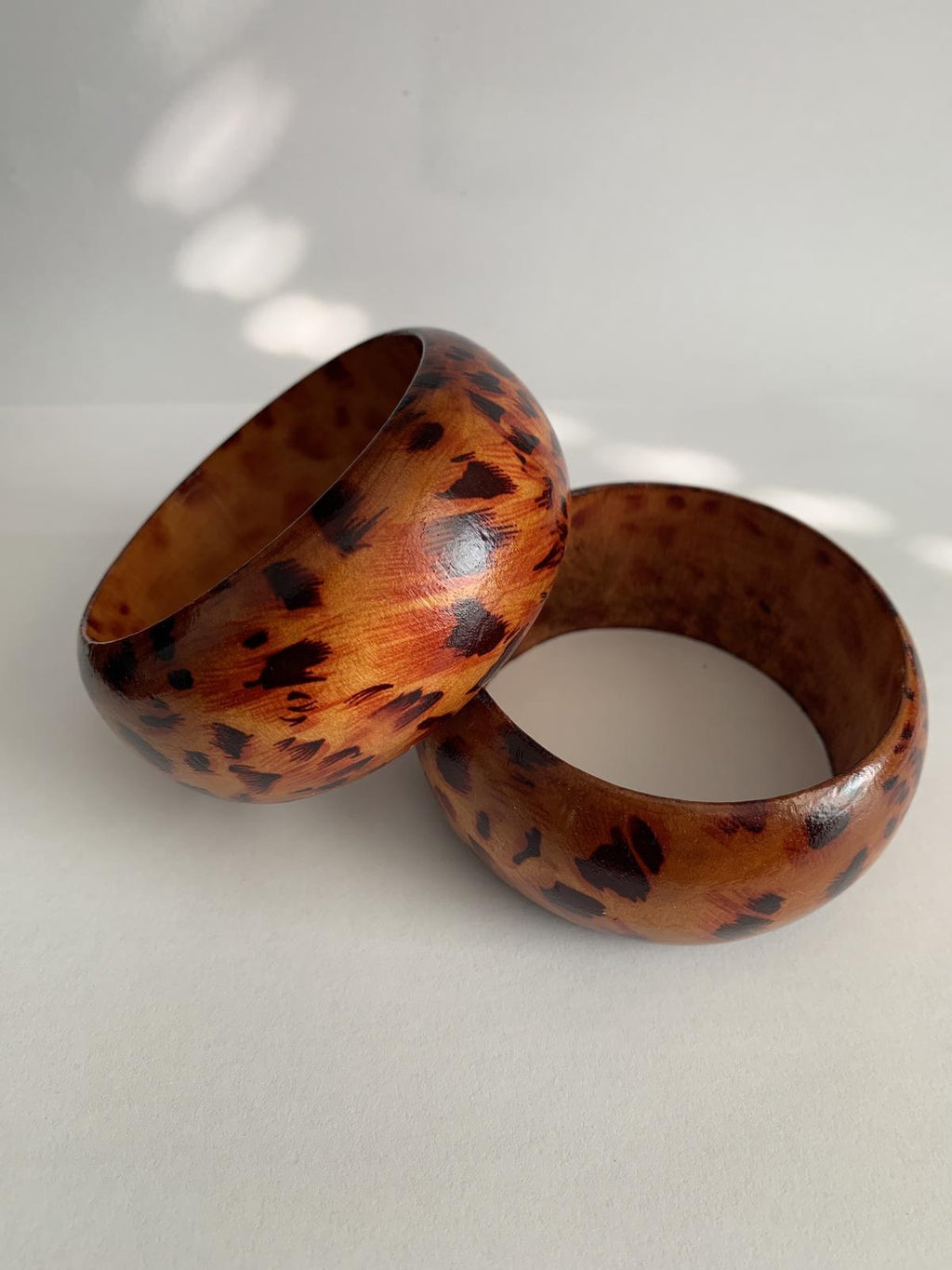 Hyena Skin Handmade African Wooden Bracelets