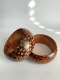 Cobra Skin Handmade African Wooden Bracelets