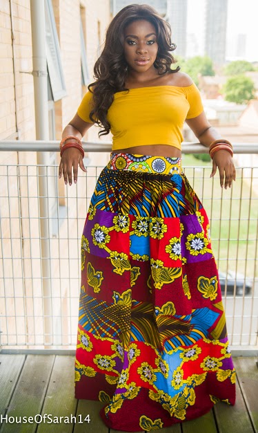 Ada Patchwork Maxi Skirt