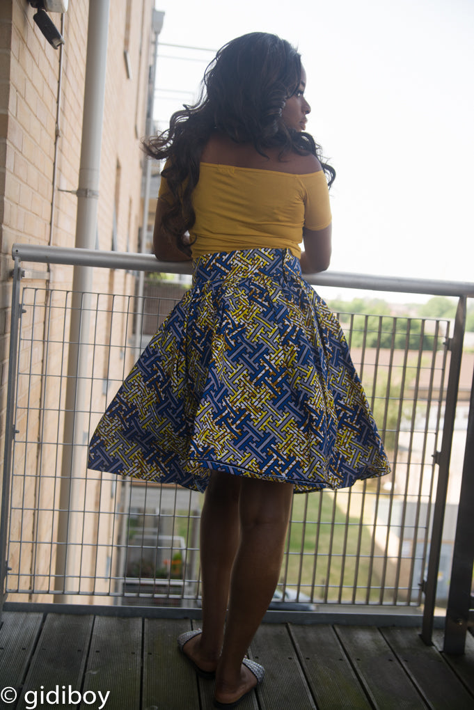 Astou AFrican Midi Skirt