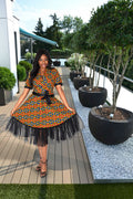 Bata Rainbow African Dress Midi Dress