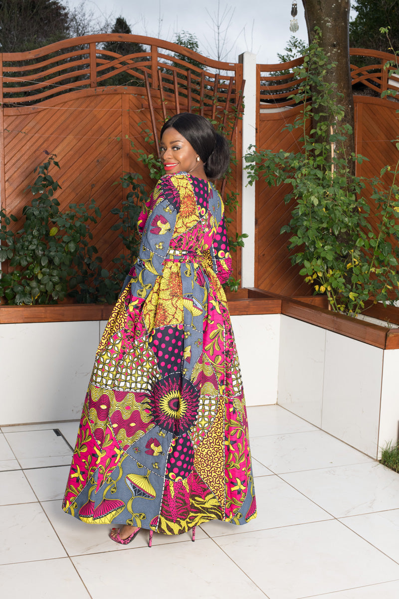 Deka Patchwork Maxi Dress