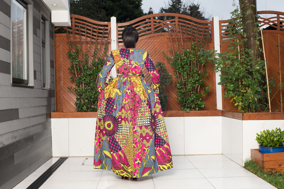 Deka Patchwork Maxi Dress