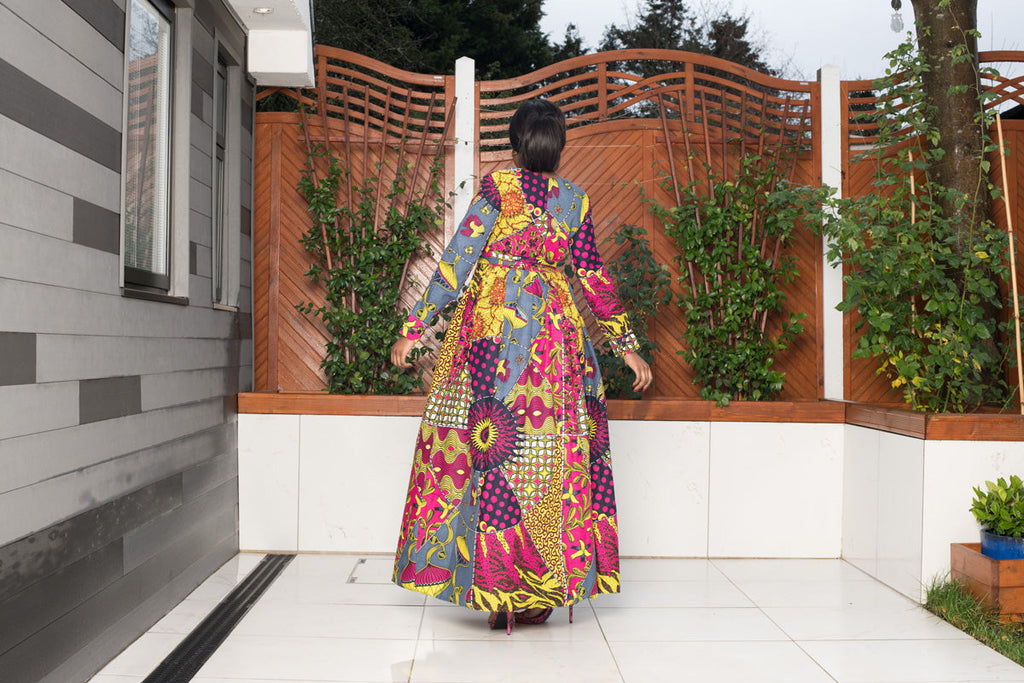 Deka Patchwork Maxi Dress