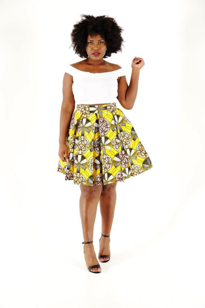 Emma African Midi Skirt - HouseOfSarah14