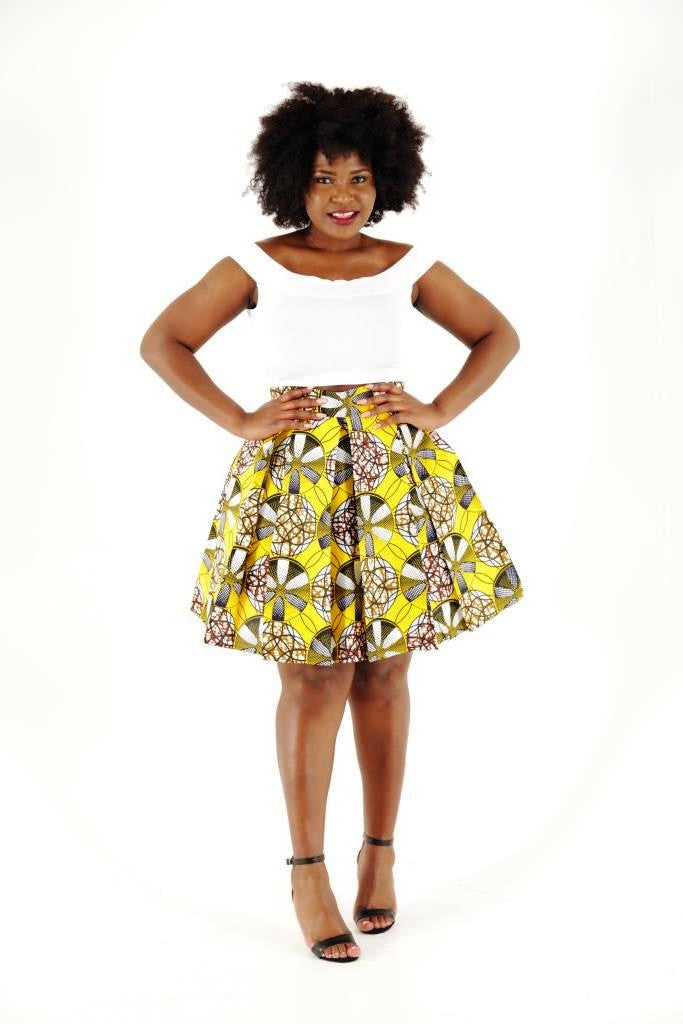 Emma African Midi Skirt - HouseOfSarah14