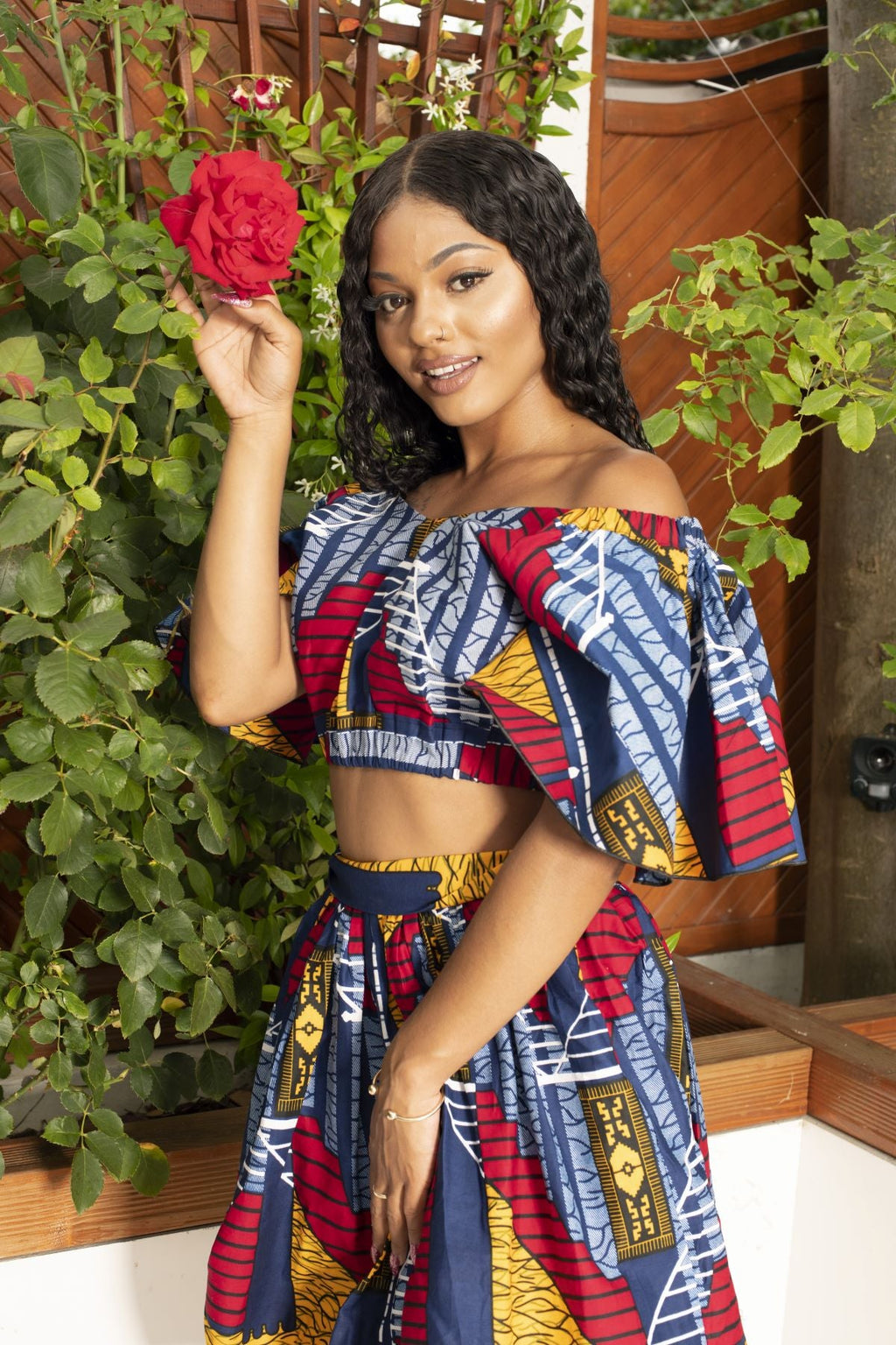 Fatma African Print Midi Set