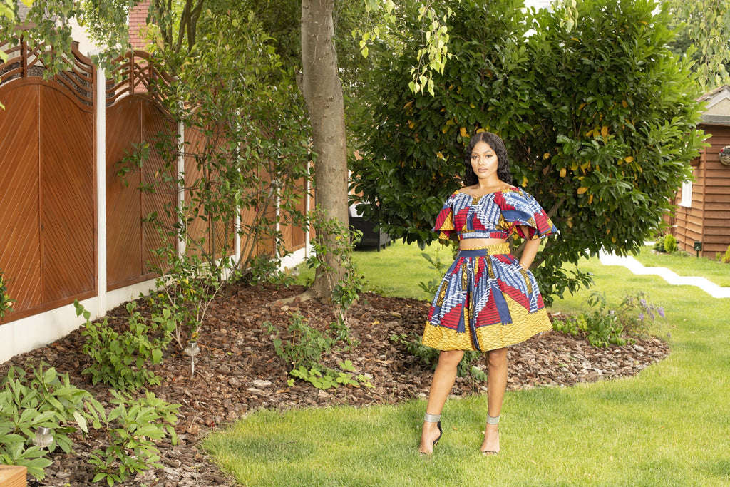 Fatma African Print Midi Set