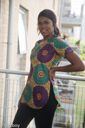 Poulina African Print Top