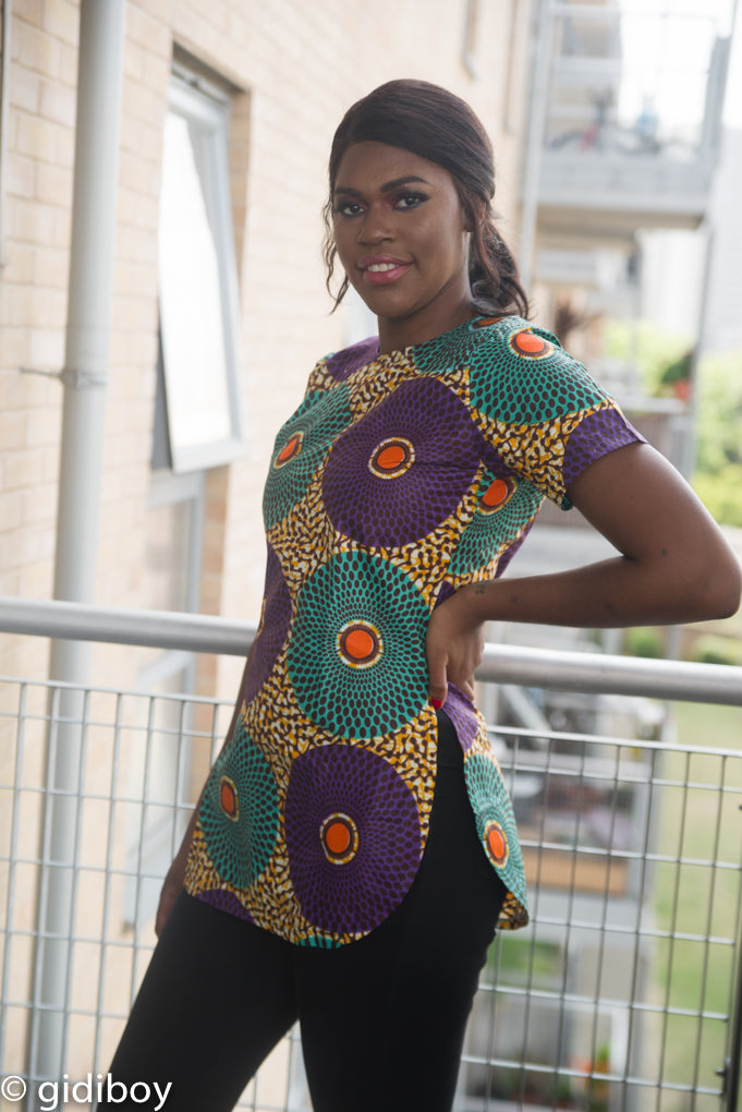 Poulina African Print Top