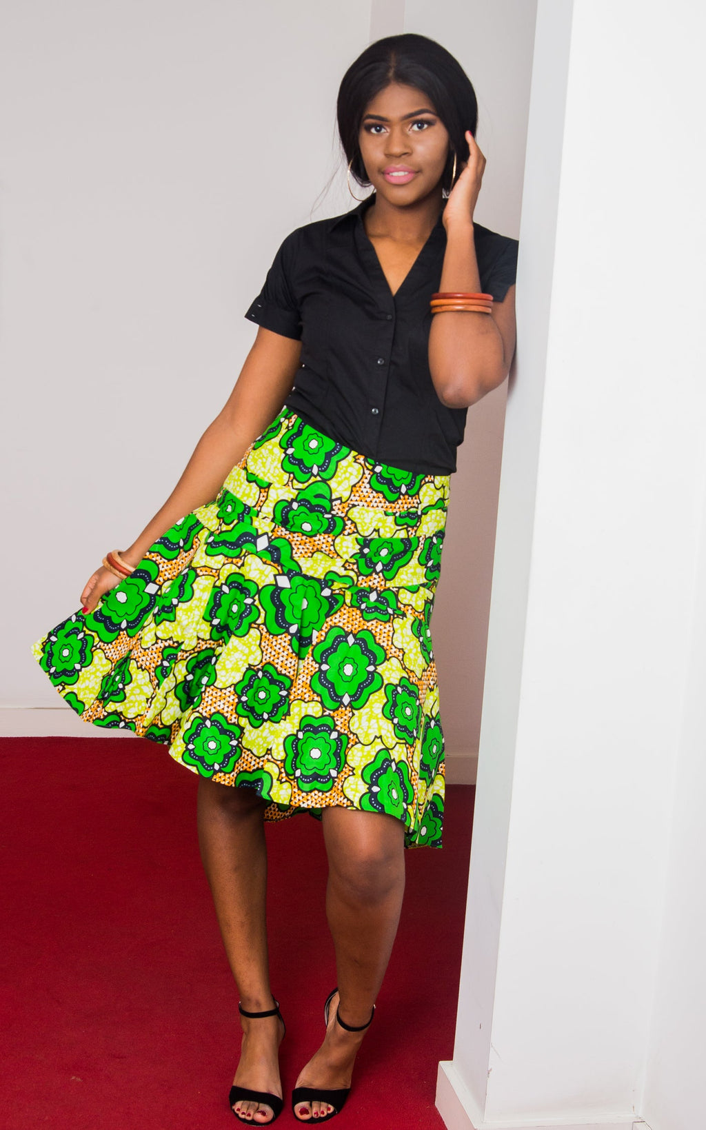 Keira African Midi Skirt-HouseOfSarah14