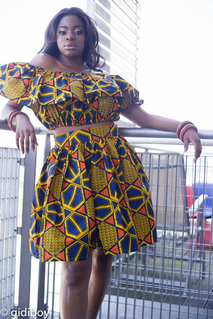 Michou African Midi Skirt