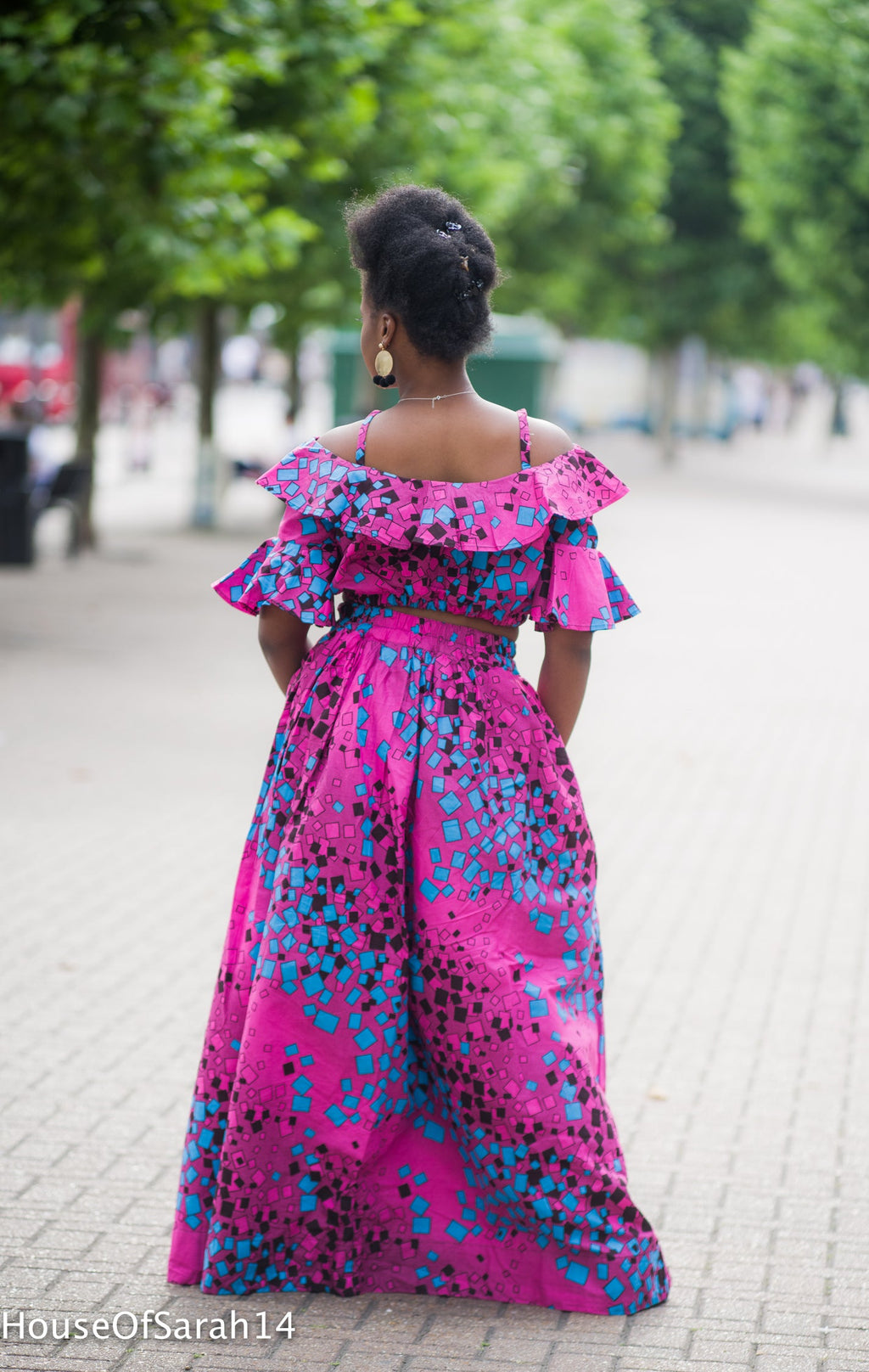 Nana African Print Crop Top