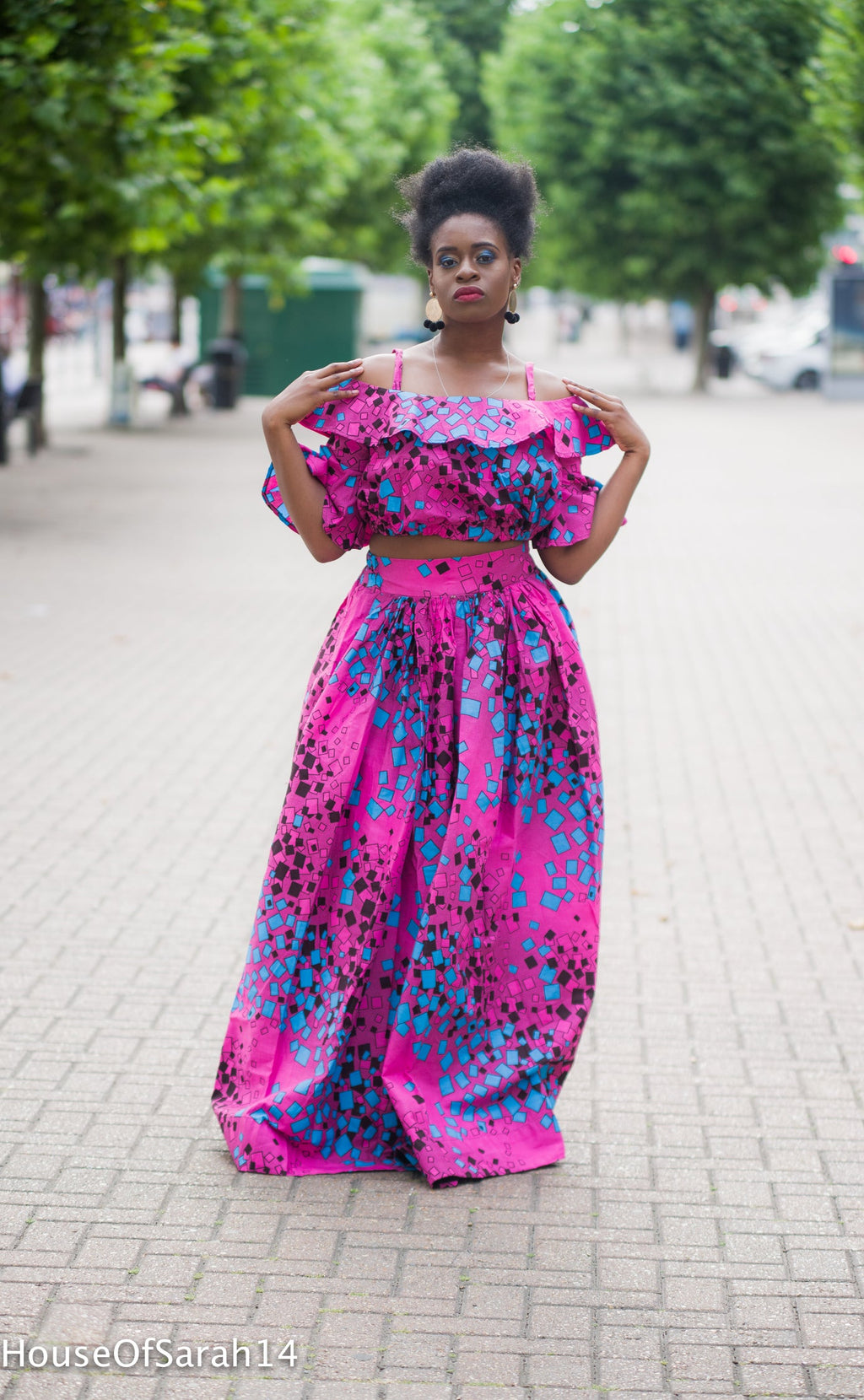 Nana African Print Crop Top