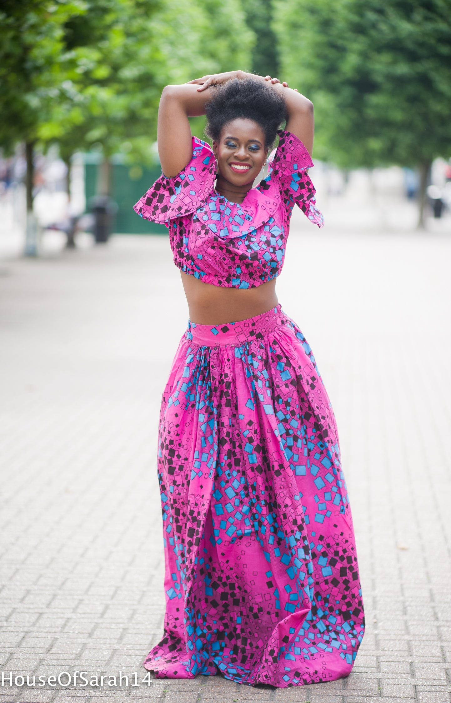 Nana African Print Crop Top