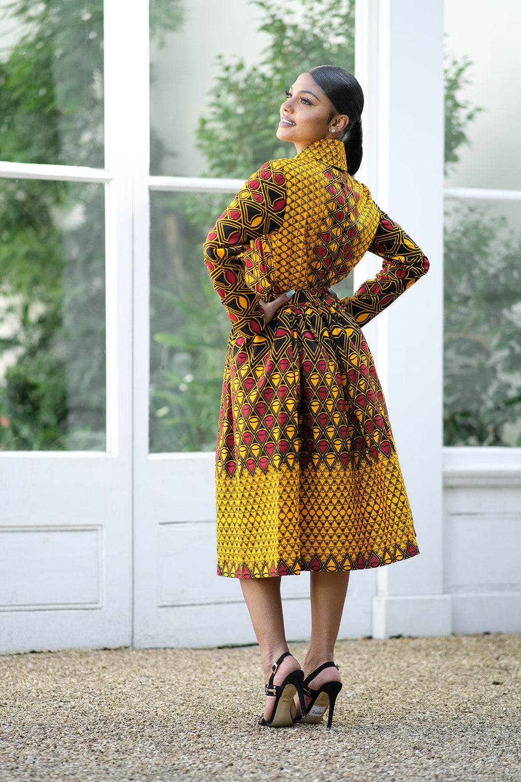 Raissa African Print Midi Dress