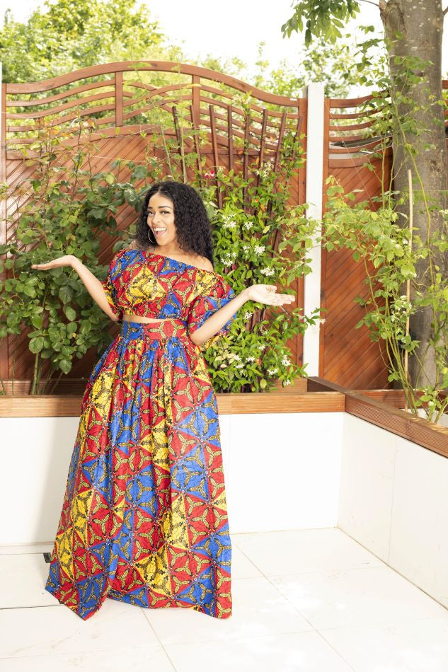 Sunlight African Print Crop Top