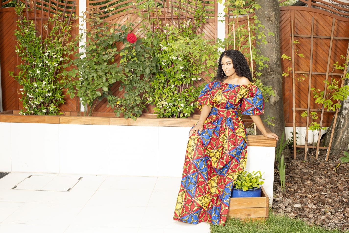 Sunlight African Print Crop Top