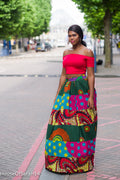 Tontah Patchwork Maxi Skirt