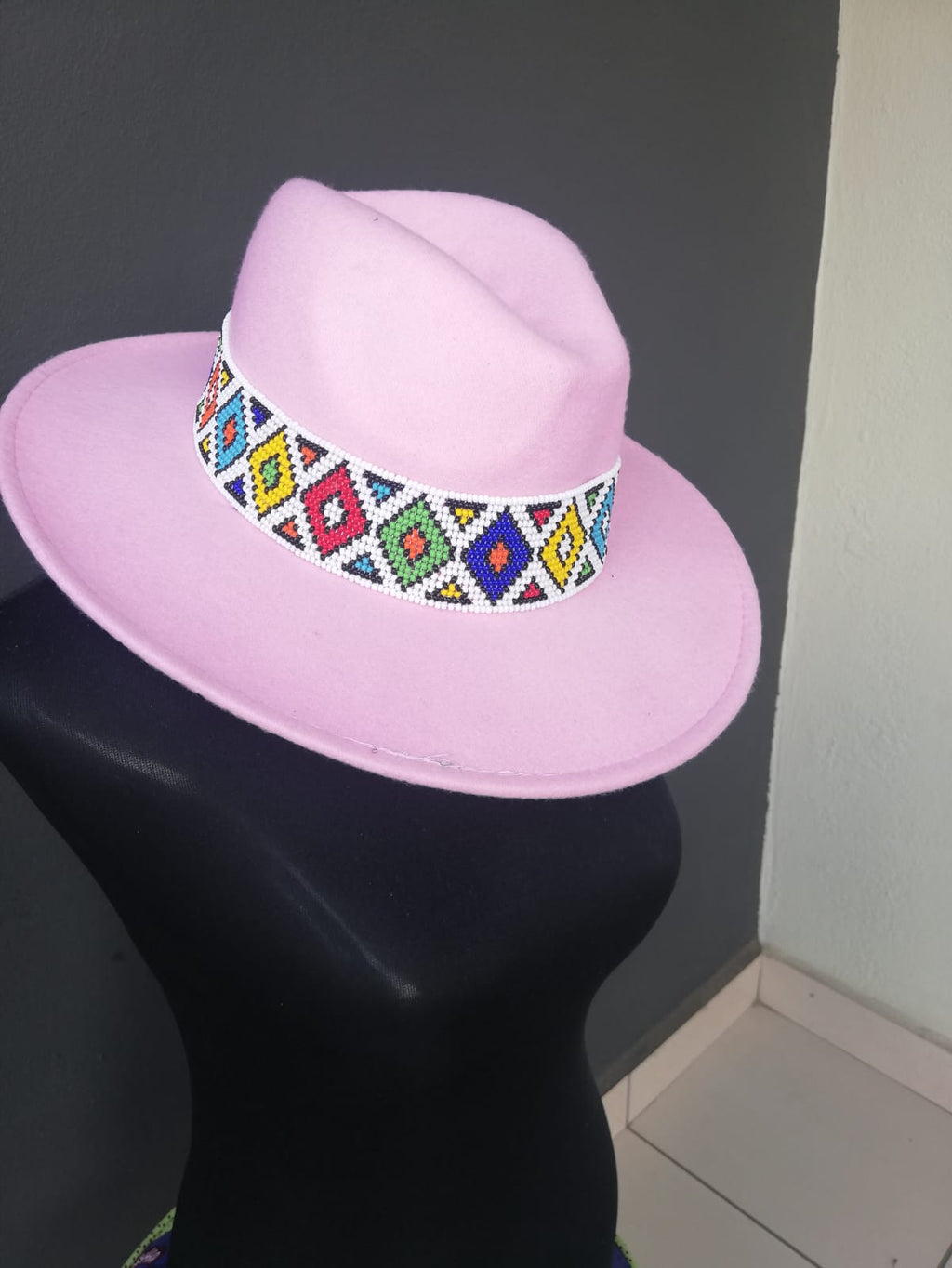 Zulu Beaded Fedora Hat