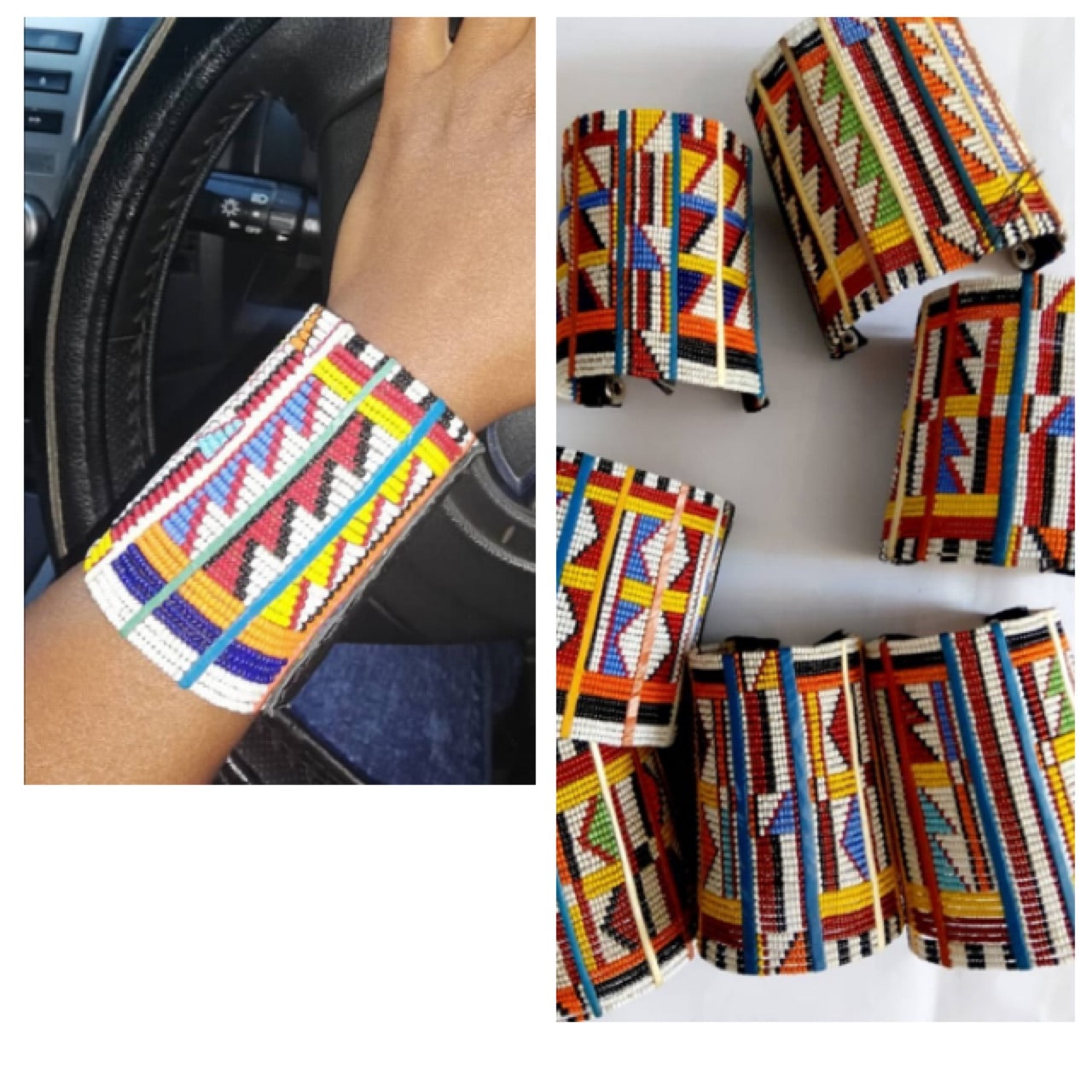 Zulu Beaded Cluster Bangles