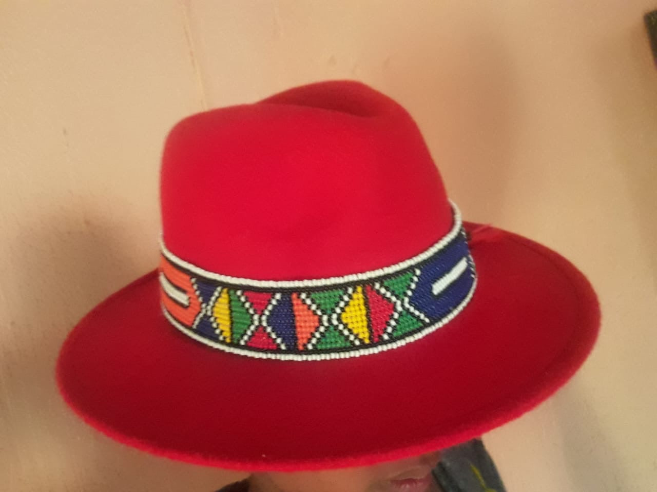 Zulu Beaded Fedora Hat
