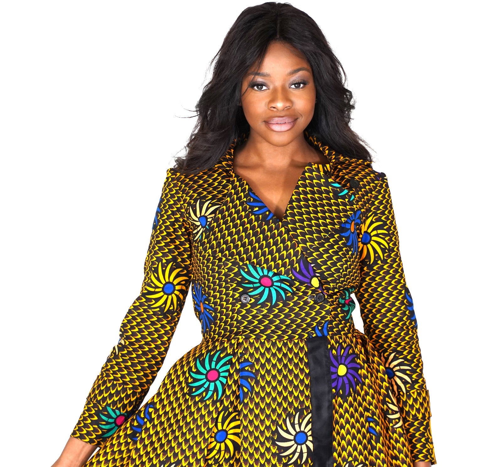 Sarah African Print Maxi Dress