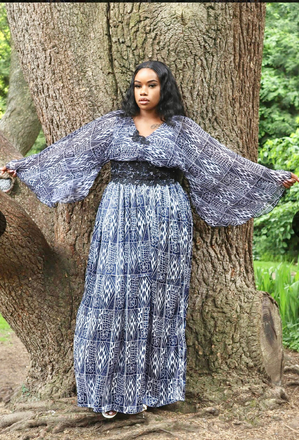 Dodo Ndop Silk Maxi Dress