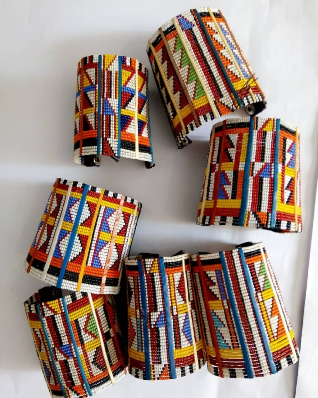 Zulu Beaded Cluster Bangles
