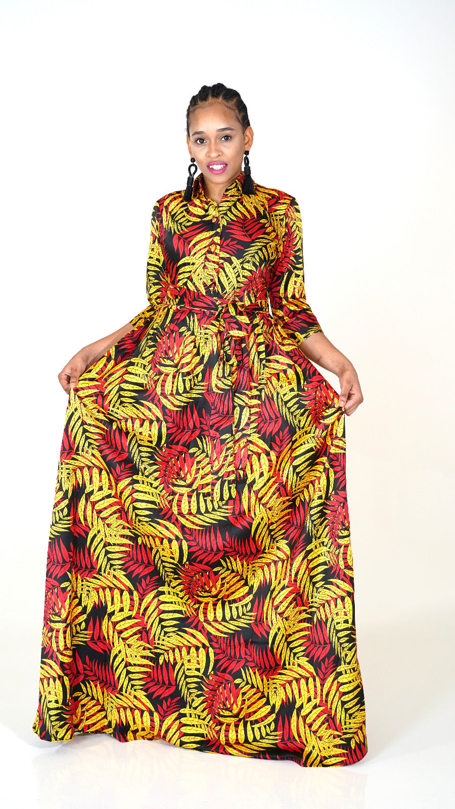 Leila Silk Maxi Dress