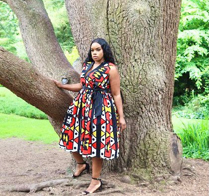 Rita African Dress Midi Dress