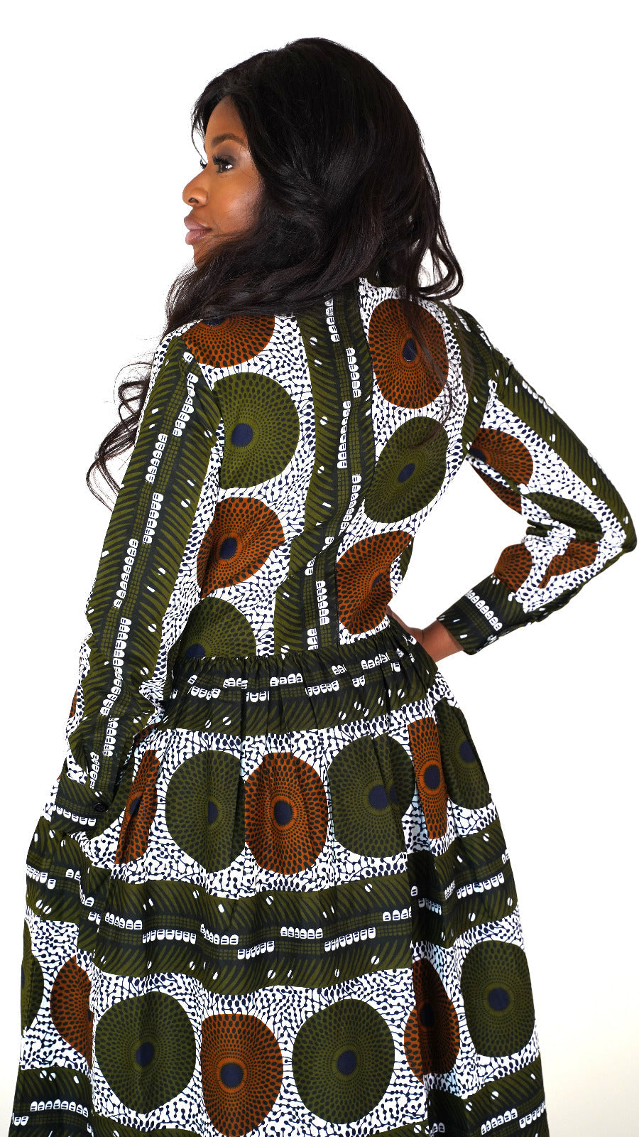 Marta African Print Maxi Dress