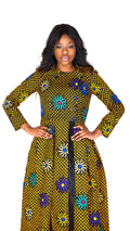 Sarah African Print Maxi Dress
