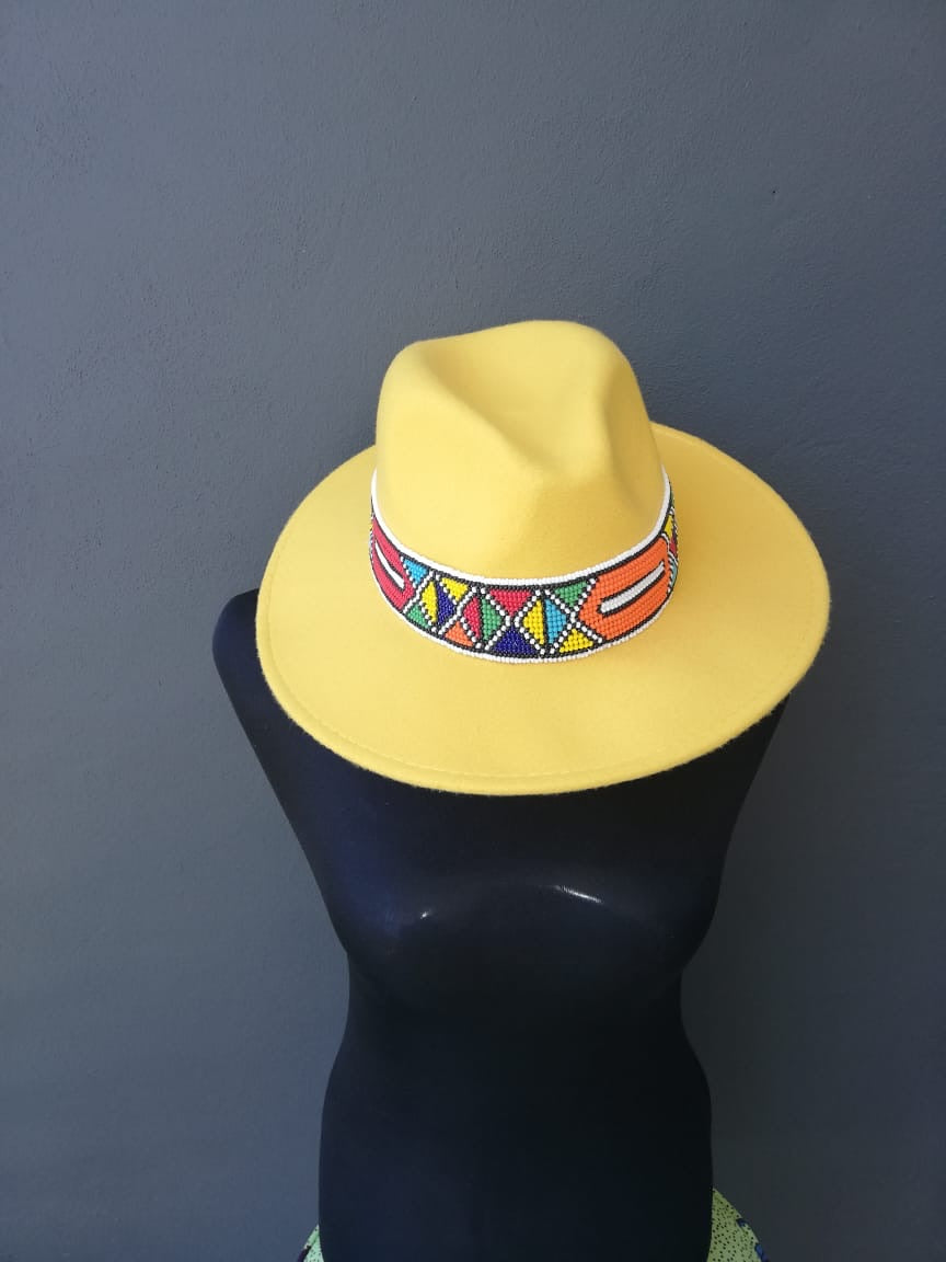 Zulu Beaded Fedora Hat