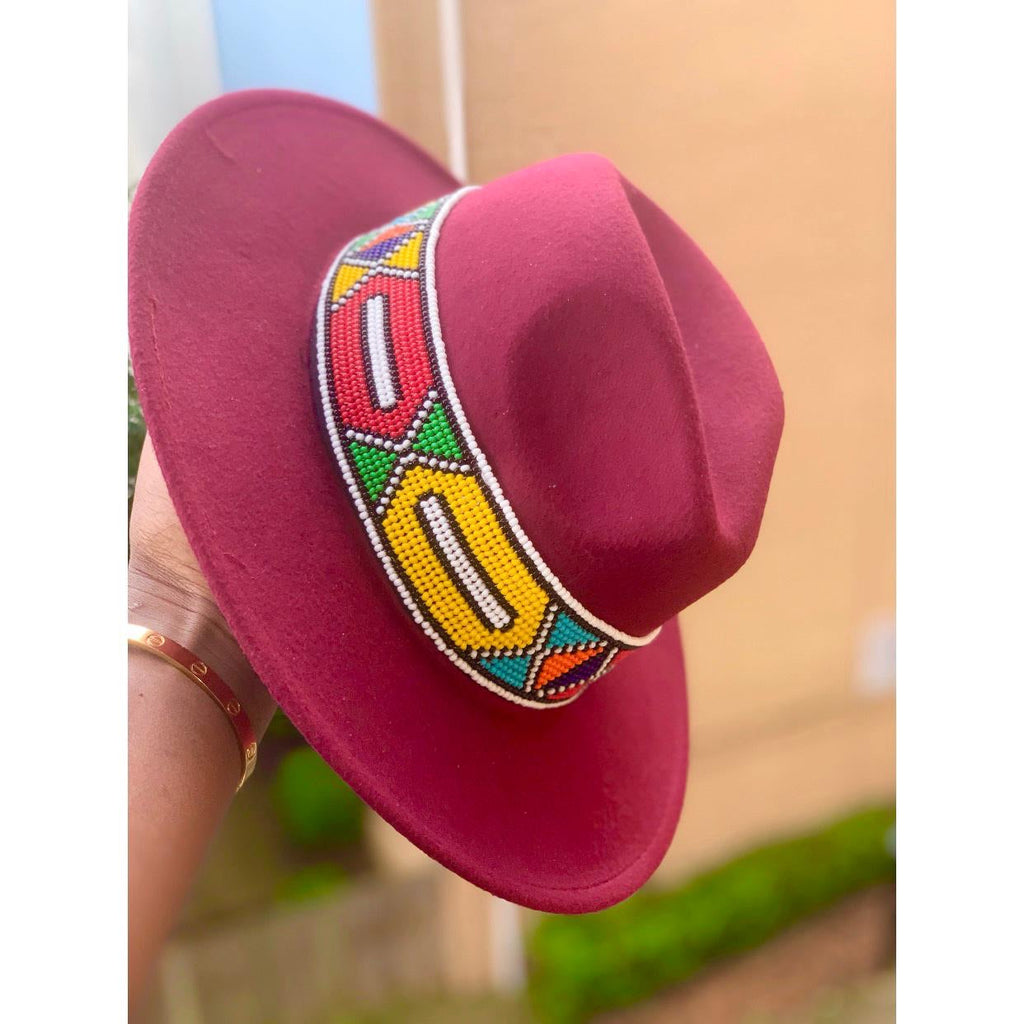 Zulu Beaded Fedora Hat