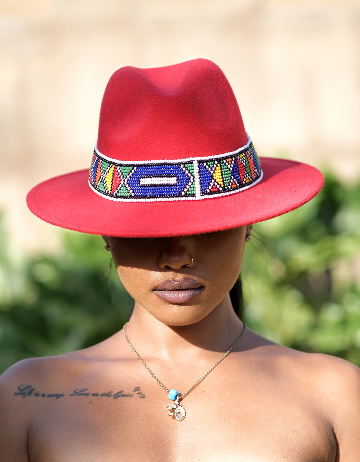 HouseOfSarah14 Beaded Fedora Hat
