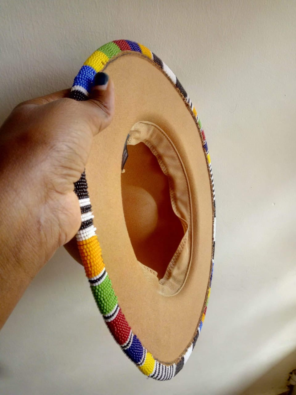 Zulu Doubled Layered Beaded Fedora Hat