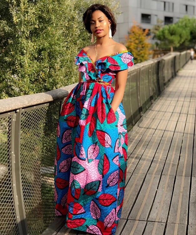 Moungo African Print Maxi Set