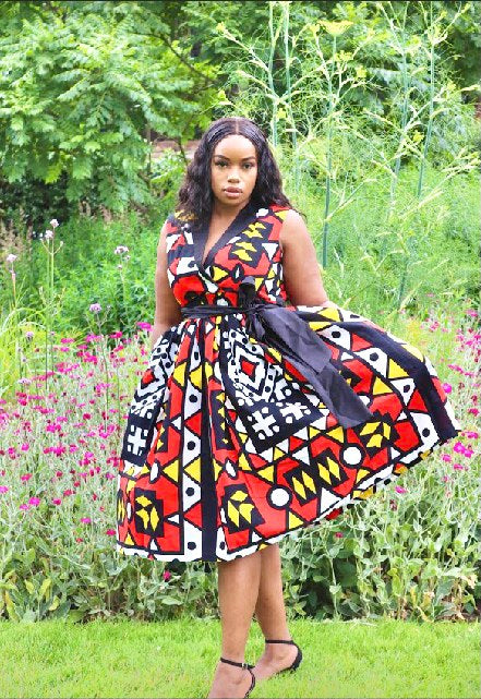 Rita African Dress Midi Dress