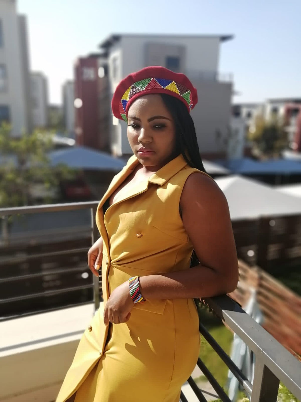 Zulu Beaded Beret Hat