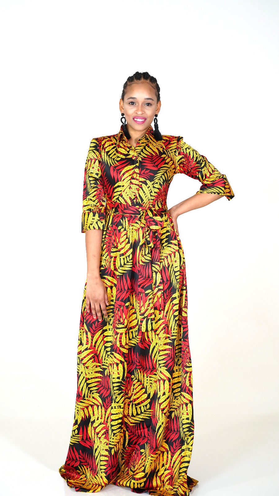 Leila Silk Maxi Dress