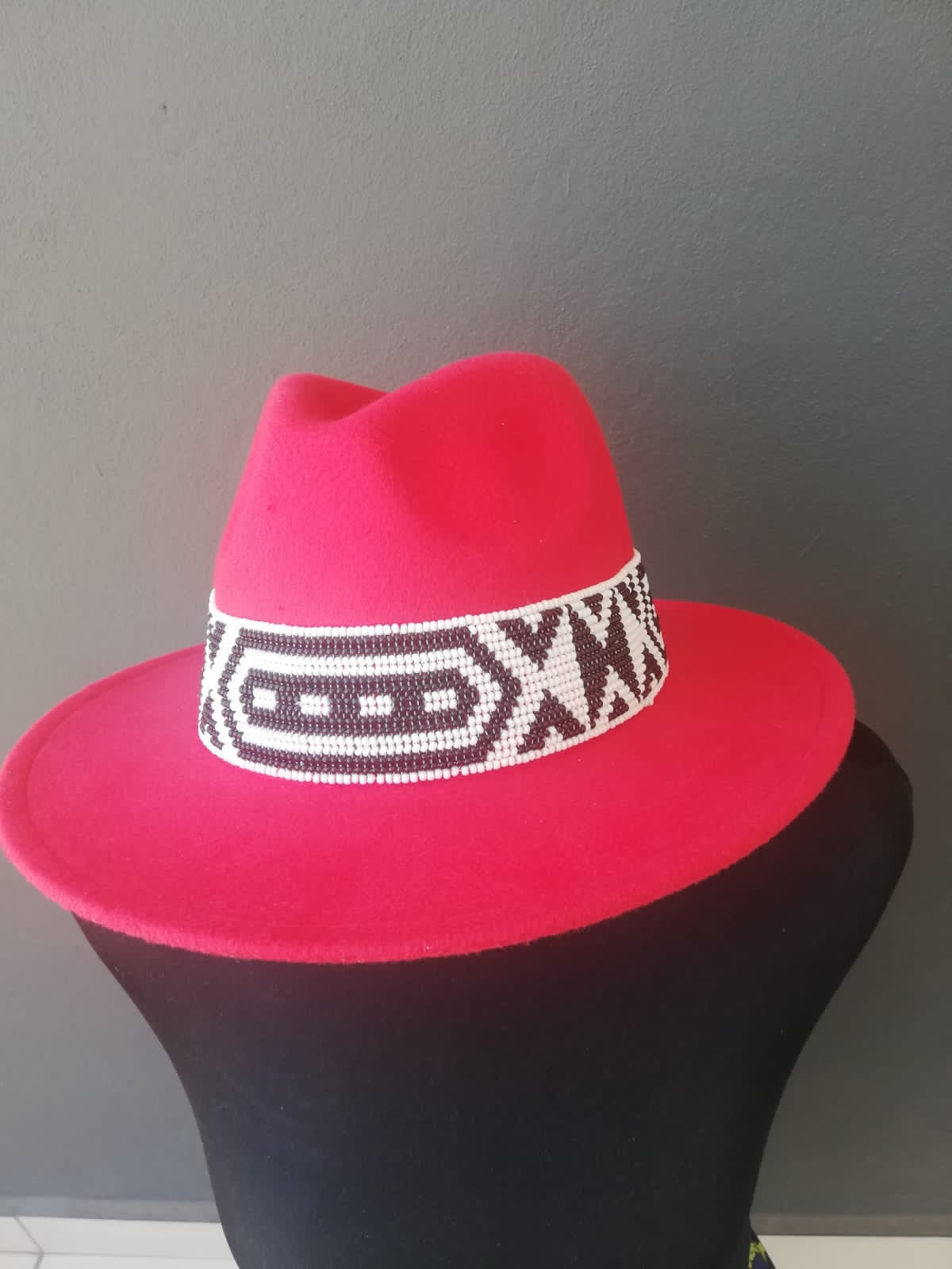 Zulu Beaded Fedora Hat